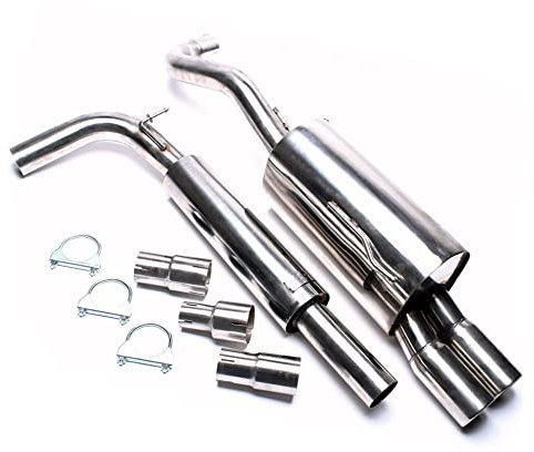 TA Technix Edelstahlanlage 2x76mm Seat Arosa/VW Lupo