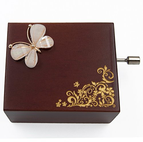 Mini Handcrank Music Box Tune of Fur Elise(Butterfly)