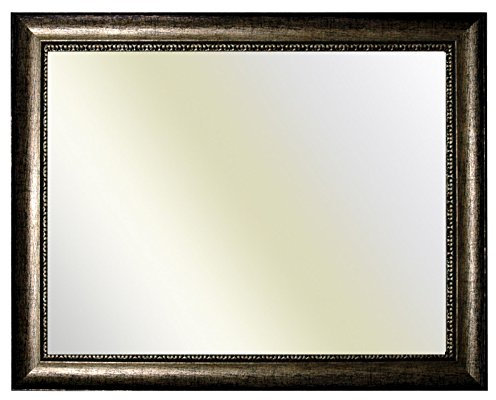 Neumann Bilderrahmen Barockrahmen schwarz fein verziert 246 NP, Spiegel, 20x28 cm
