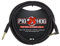 Pig Hog PC-H10BKR 1/4 Right-Angle to 1/4 Black Woven Guitar Instrument Cable, 10 Feet