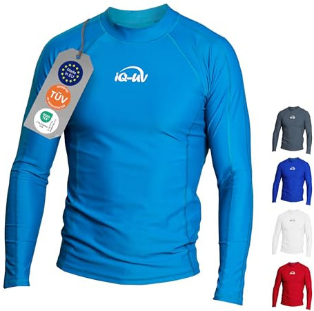 iQ-UV Shirt Herren Langarm Slim Fit Türkis XXL