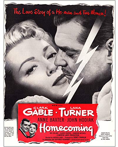 RelicPaper 1948 Homecoming Promo: Clark Gable, Lana Turner, Metro Goldwyn Mayer Print Ad
