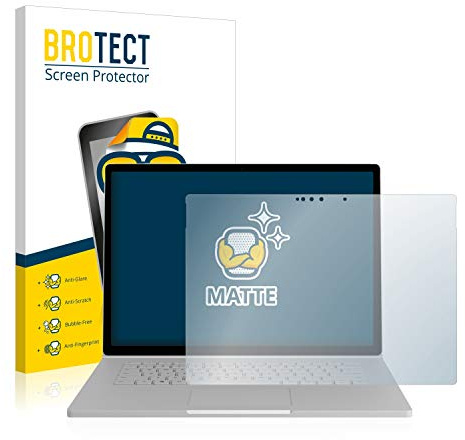 BROTECT Schutzfolie für Microsoft Surface Book 2 15 | Entspiegelnder Displayschutz Made in Germany Matte Displayschutz-Folie Anti-Reflex Anti-Fingerprint Einfache Montage
