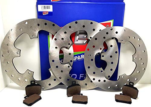 KIT DISCHI FRENI E PASTIGLIE ANTERIORI E POSTERIORI BEVERLY 500