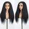Style Icon Lace Front Perücken wigs 60cm große Tüll YAKI gerade synthetische Haare Perücke Free Part Perücke für Frauen hitzebeständige Fasern