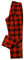 LAPASA Herren Schlafanzughose karierte Pyjamahose, Long Relaxhose Loungehose Freizeithose M39 Wärmer, Baumwollflanell: Schwarz Rot, X-Large