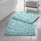Comfort Collections Badematten-Set aus Memory-Schaum, Kieselstein-Design, 2-teilig, weich, saugfähig, rutschfest, Aqua-Badematte (50 x 80 cm) und WC-Vorleger (50 x 40 cm)