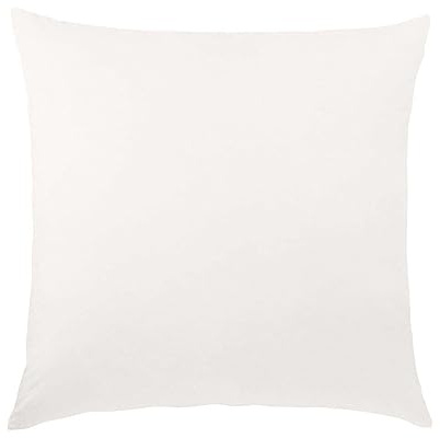 G BETTWARENSHOP kuschelig weicher Uni Biber Kissenbezug im klassischen Stil aus 100% Baumwolle mit Reißverschluss Kissenbezug einzeln 80x80 cm Weiss