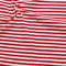 STOFFKONTOR Baumwoll Stretch Jersey Stoff Classic Ringel 2 - Meterware, Rot Weiss - Öko-Tex Standard - zum Nähen von Kleidern, Röcken, Shirts, Dekoration, UVM.
