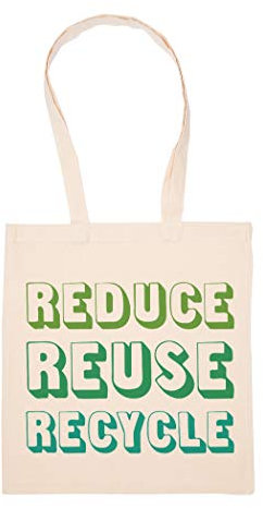 Hopestly Reduce Reuse Recycle Tasche Wiederverwendbar Einkaufen Lebensmittel Baumwolltuch Tote Reusable Shopping Bag