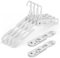 NICEDACK Premium Reisebügel Tragbare Klapp Kleiderbügel Super Bearing Collapsible Hanger Faltbare Kleidertrockner für Reisen, drinnen und draußen 6 Pack (6 Weiß)