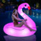 FlyfreeU Flamingo Aufblasbare Poolschwimmer mit Lichtern, solarbetriebene Flamingo-Poolschwimmer für Erwachsene, 106,7 cm Poolschwimmer See Strand Floaty, Schwimmbad Float Float Lounge für Erwachsene