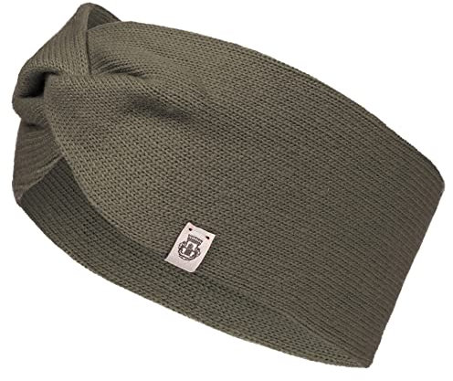 Roeckl Damen Strick Essentials Stirnband 23041-350 Farbe Khaki 885 Muetze, Einheitsgröße