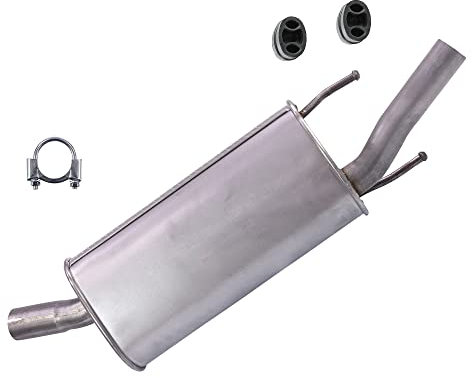 ATEC Germany Auspuff Schalldämpfer Set 1x Endschalldämpfer, mit Montagematerial Kompatibel mit OPEL CORSA B (S93)
