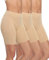 YARRCO Damen Unterhose Unter Rock Kurze Hose für Kleid Unterrock Hohe Taille Slipshort Radlerhose Boyshort Boxershorts Unterwäsche (Nude+Nude+Nude, L)