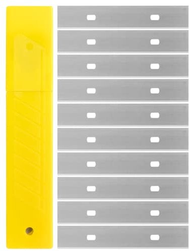 Bates- Replacement Scraper Blades, 4 Inch, 10 Pcs, Scraper Blades, Floor Scrapper Blade, Replacement Razor Blades, Carbon Steel Razor Blades, Paint Scraper Blades, 4 Inch Scraper Blades