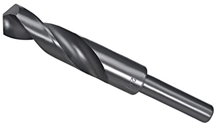 CoCud Reducido Vástago Taladro Brocas, 20mm Corte Filo 1/2” Vástago, Nitruro Revestido Alta Velocidad Acero 6542 Helicoidales Brocas - para Inoxidable Acero Metal Madera