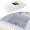 Tapis évier Cuisine, Lot de 2 Tapis d'évier Découpable, Antidérapant évier Protecteur pad, Tapis de Protection d'évier en Acier Inoxydable/céramiqu, Tapis évier Décoratif, Drainage Rapide, 30 x 40 cm