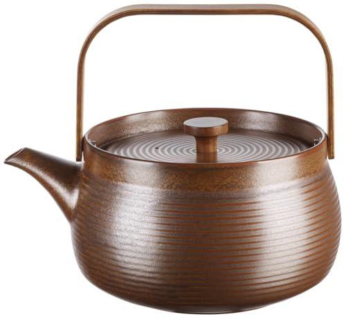 ASA Teekanne mit Holzgriff, brown, 22,7 x 18,3 cm, H. 20 cm, 1,5 l.