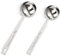 2 Pieces 1&2 Tablespoon Scoops with Long Handle, Stainless Steel Coffee Measuring Spoon 1 Tbsp & 2 Tbsp Measuring Tablespoon for Coffee Milk Fruit (15 ml & 30 ml)