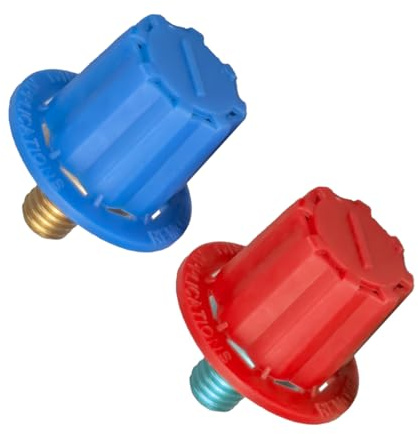 CGEAMDY 2 Stück Batteriepoladapter, Auto Batterie Messing Poladapter Positive Negative, Kabel Batteriepoladapter, Messing-batteriepoladapter für Lithium-Autobatterien