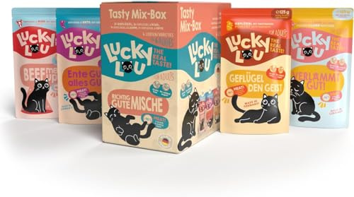 Lucky Lou │ Adult Tasty-Mix - 12 x125g │ Katzennassfutter