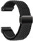 AidorMax Cinturino in Nylon da 20mm con Chiusura Magnetica Regolabile per Uomini e Donne, Cinturino di Ricambio Elastico a Vestibilità Comoda per Smartwatch e Orologi (Nero)