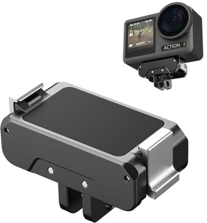 CERFFOOL Magnetic Adapter Mount for DJI Osmo Action 4/3 Magnetic Quick Release Adapter Foldable Holder 1/4” Thread Action Camera Accessories