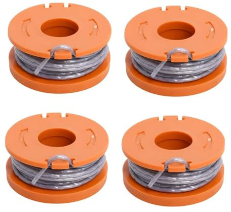 CKCSHI Macallister Lot de 4 bobines de rechange pour débroussailleuse Mac Allister MGTP18Li 1,65 mm