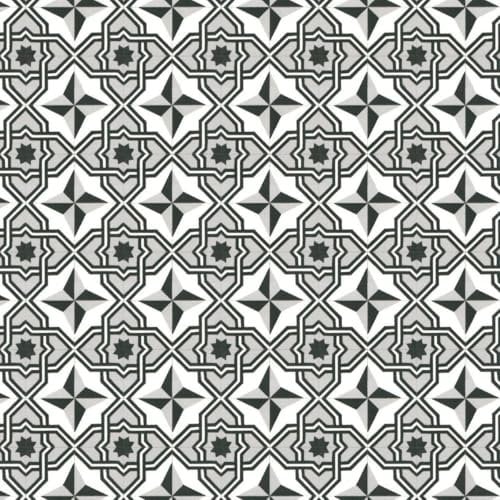 VINYL FLOORING UK Black White Designer Effect Anti-Slip Vinyl Flooring For Kitchen Bathroom LivingRoom DiningRoom 2.8mm Thick Vinyl Sheet Waterproof Linoleum Sheet-1m(3'3) X 2m(6'6)-2m²