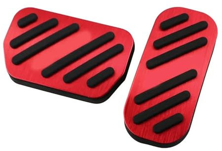 Für Toyota CHR C-HR 2016-2023 Für Harrier Für Hilux Für Revo Autopedale Gaspedal-Bremspedalabdeckung(Rot)