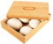 alouweekuky Pizzaballenbox in Bamboo, 40 X 30 X 10cm Pizzateig Box mit Deckel, Pizza Box, Teigbox für KüChe, Hausgemachtes Pizza, Brot, Gärbehälter, Tablett
