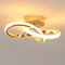 DELIPOP LED Deckenleuchte, 22W 2500LM Deckenlampe Schlafzimmer Modern Warmweiß 3000K, Deckenleuchte Gold für Wohnzimmer Schlafzimmer Flur Küche Balkon
