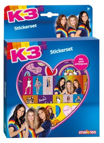 K3 Sticker Set Totum 3 Stickerbögen und Spielhintergrund Studio 100 Kreative Aufkleber...