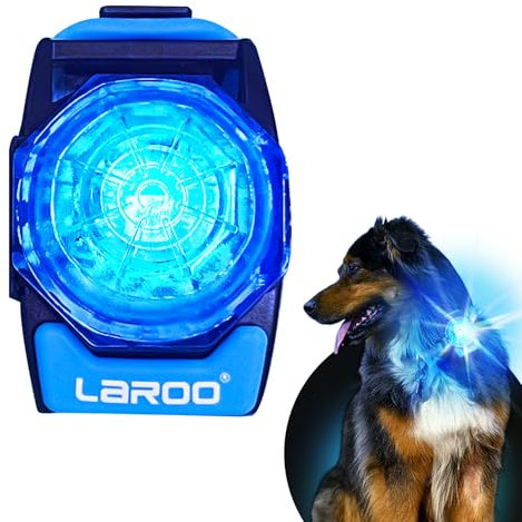 LaRoo Sicherheits LED Blinklicht für Hunde,Katzen, LED Licht Leuchtanhänger Schlüsselanhänger 3 Blinkmodis Sicherheitslicht für Spaziergänge mit dem Hund und Outdoor-Sport Wiederaufladbares