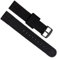 hoosouk Sport-Jeans-Canvas-Armband für Markenarmband, Outdoor-Uhrenarmband(Black,24mm)