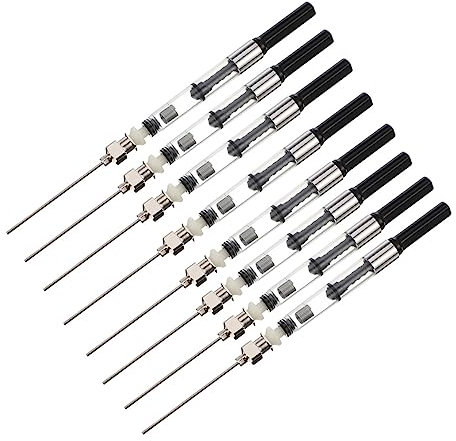 AUTSUPPL 8pcs Fountain Pen Blotter Ink Fountain Pens Metropolitan Fountain Pen Mini Staple Remover Tool Calligraphy Pens for Beginner Fountain Pen Part School Supplies Black Stainless Steel