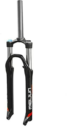 YUEKOPOU Suspension Forks,bike Disc Brake, Mountain Bike Suspension Fork Travel mountain bike Oil Spring ForkStraight Tube Bicycle Front Fork Disc Brake QR Manual Lockout(Black)
