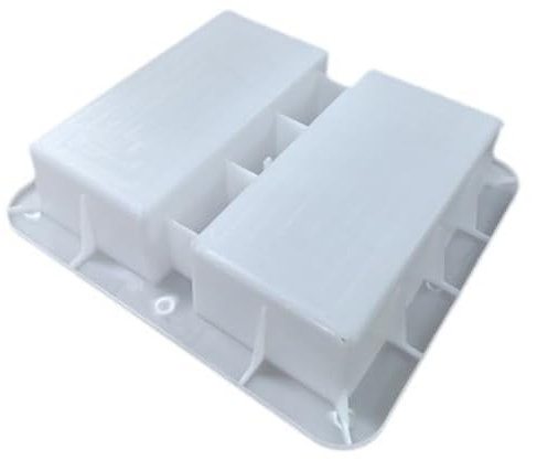 Jorzer Model Building Tools Brick Molds for Concrete, 3.9x7.9x2.4 Inch Model Building Tools, Polypropylene Brick Mold, Easy to Use Concrete Block Mold, For Building