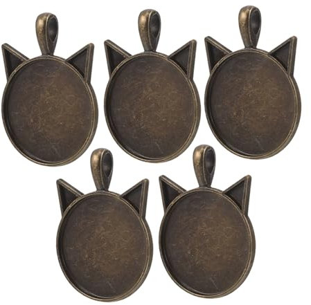 Operitacx Bandejas Con Dijes De Gato Lindos Bandejas Con Dijes Vintage Diseño De Bisel Joyas