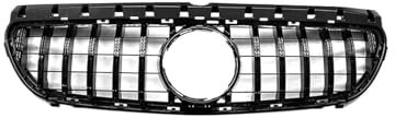 Rejilla de diamante negra plateada Compatible con Mercedes Clase B W246 2012-2019 parachoques delantero Racing Grill B180 B200 B250 B220(GT Black 12-14)