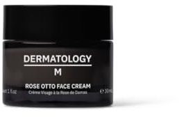 Dermatology M – Rose Otto Face Cream 30ml | Powerfully Age-Defying & Hydrating Daily Moisturiser – With Bakuchiol, Hyaluronic Acid & Organic Rose Otto – Helps Soothe & Reduce Redness – Natural & Vegan