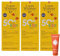 Louis Widmer Sun Protection Kids 50+, 3x 100 ml I Sonnenschutz für empfindliche Kinderhaut I feuchtigkeitsspendende Emulsion I extra wasserfest I hoher UV-Schutz I Spar-Set plus Pharma-Perle give-away