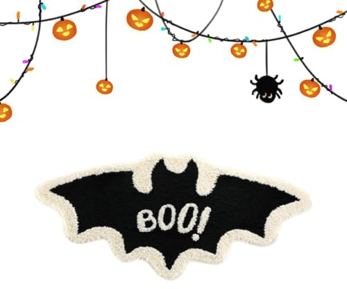Halloween-Fußmatte, Gothic | saisonale Dekoration, rutschfest, für Haus, Party, Eingangsbereich,
