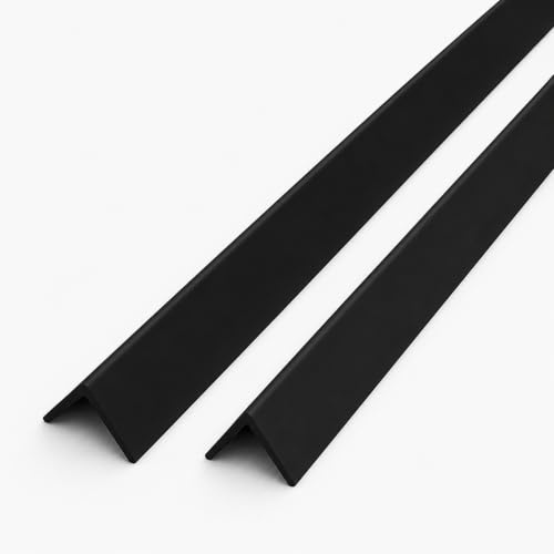 H-Smart Black PVC Angle Trim 40mm x 40mm x 1m – 2 Pack