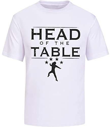 Roman Reigns Head of The Table Men's Cotton T-Shirt White Shirt Top Tee XXL