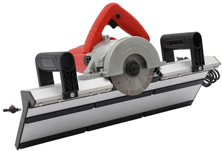 Loobiiny Tagliapiastrelle elettrico, 1200 W, 43°, con pompa dell'acqua e tubo morbido, 116 mm, lama da 13000 giri/min, per tagliapiastrelle