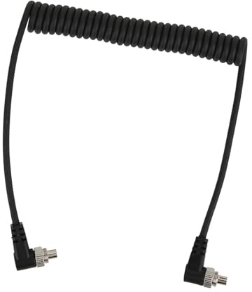 GOWENIC PC-Synchronisierungskabel Stecker auf Stecker mit Schraubverschluss | 39,4-Zoll-Blitzkabel für -Kameras 580EXII 7D 5DII D300S D700 SB-900
