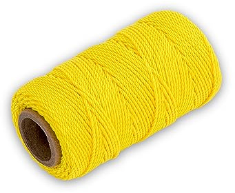 MARSHALLTOWN Masonry Line, 86.9 m, Twisted Nylon, #18 Line Size, Yellow, 621
