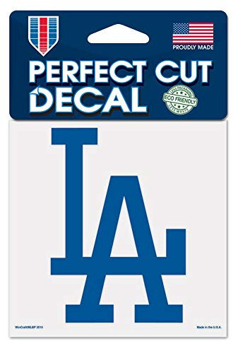 MLB Perfect Cut Farbaufkleber, weiß, 4 x 4\